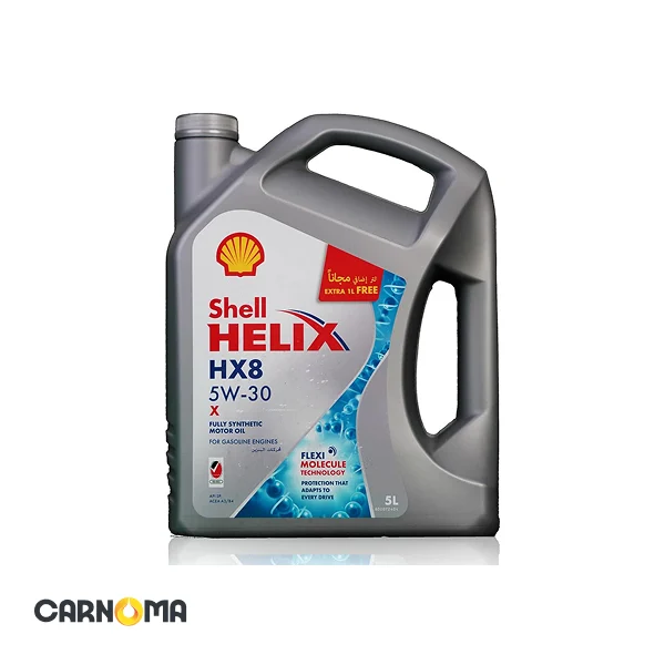 روغن موتور شل هلیکس 5w-30 HX8 حجم پنج لیتر