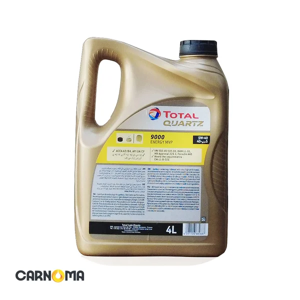 روغن موتور توتال 5w-40 حجم چهار لیتر